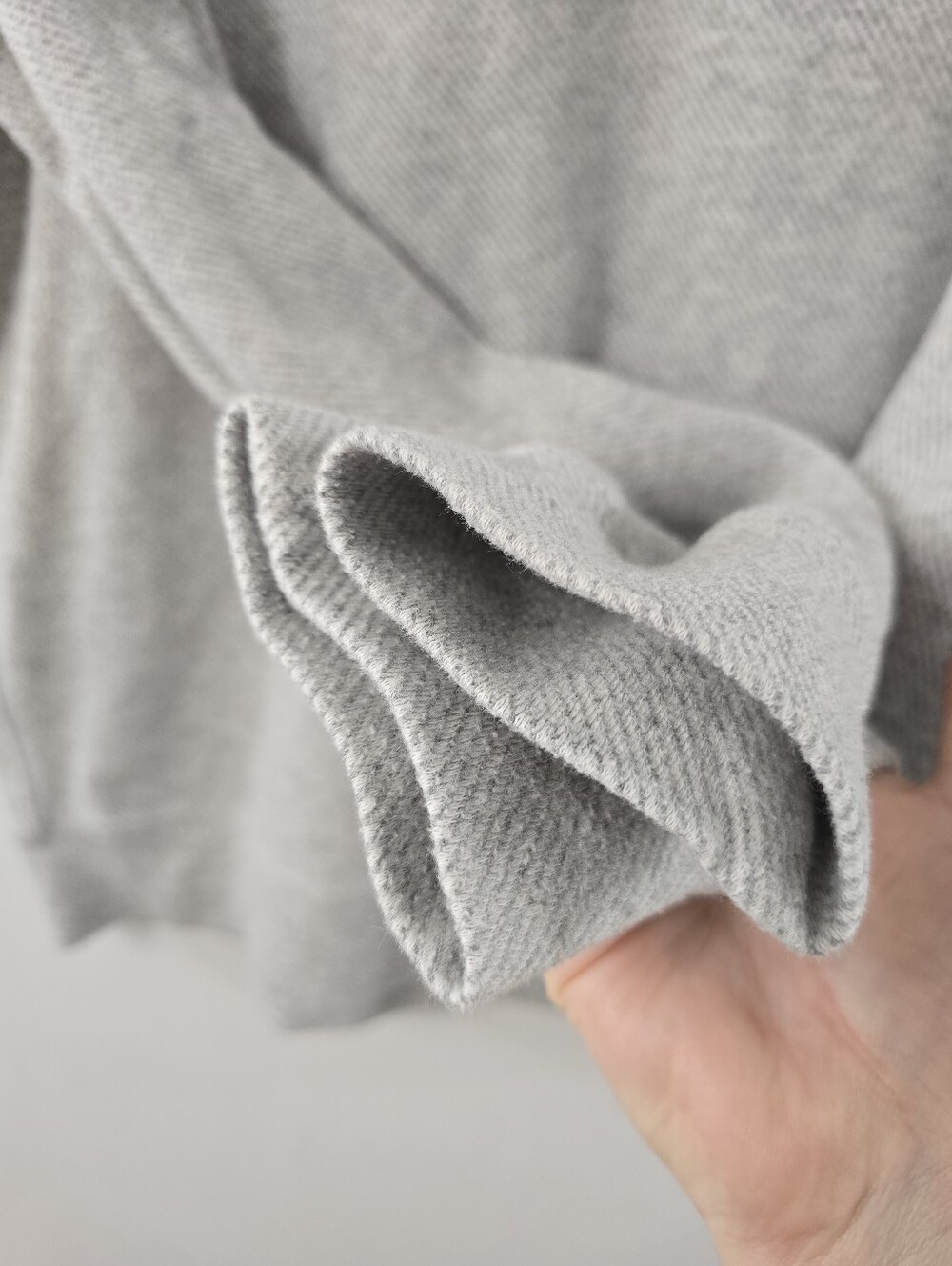 Faherty Legend Sweater Sweatshirt Organic Cotton Quarter Zip Fossil Grey Twill L - Picture 8 of 12